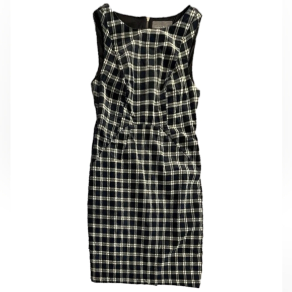 Anthropologie Sunday in Brooklyn Grey Black Corduroy Sleeveless Shesth dress Sz6 - Picture 7 of 15